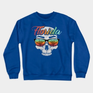 Florida Skull w/ Shades Crewneck Sweatshirt